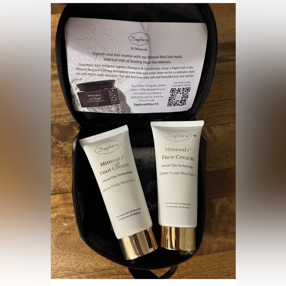 Saphira Dead Sea Mineral Spa Set Hair Skin Care Mud Face Hand Foot Cream - Picture 11 of 12